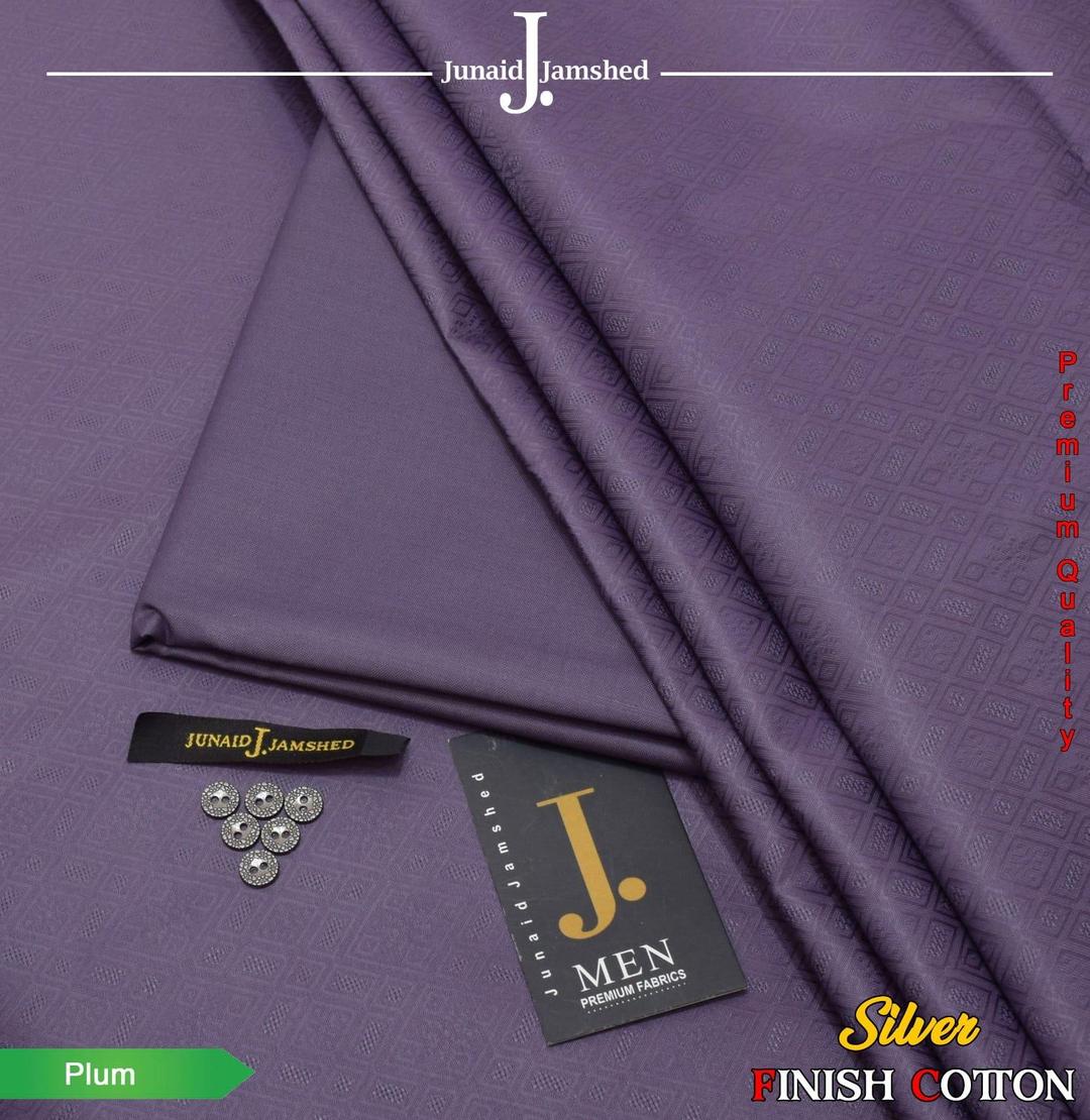 Men's  Textured Hard Cotton Suit with Silver Finish