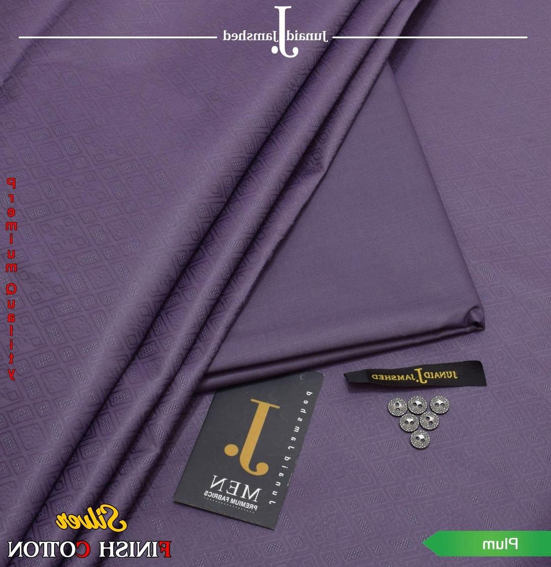 Men's  Textured Hard Cotton Suit with Silver Finish