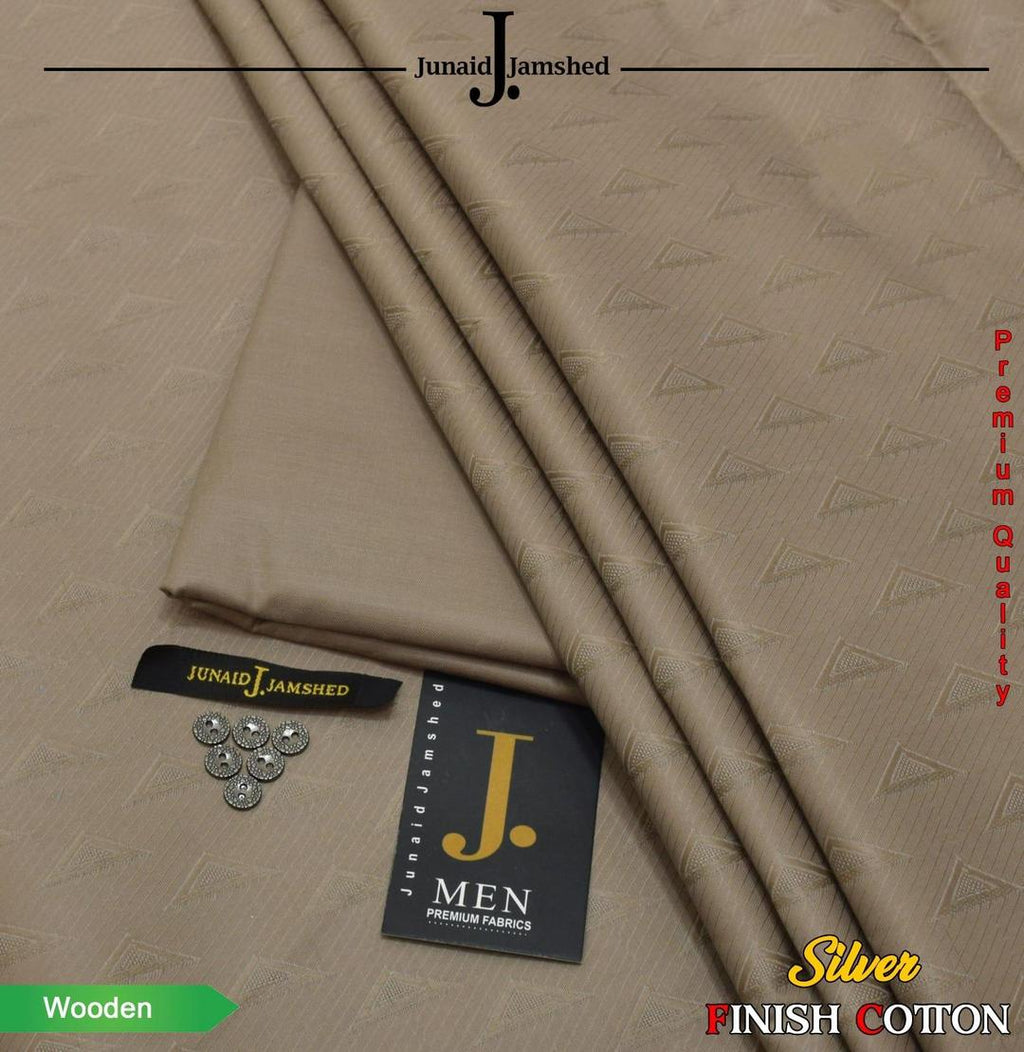 Men's  Textured Hard Cotton Suit with Silver Finish