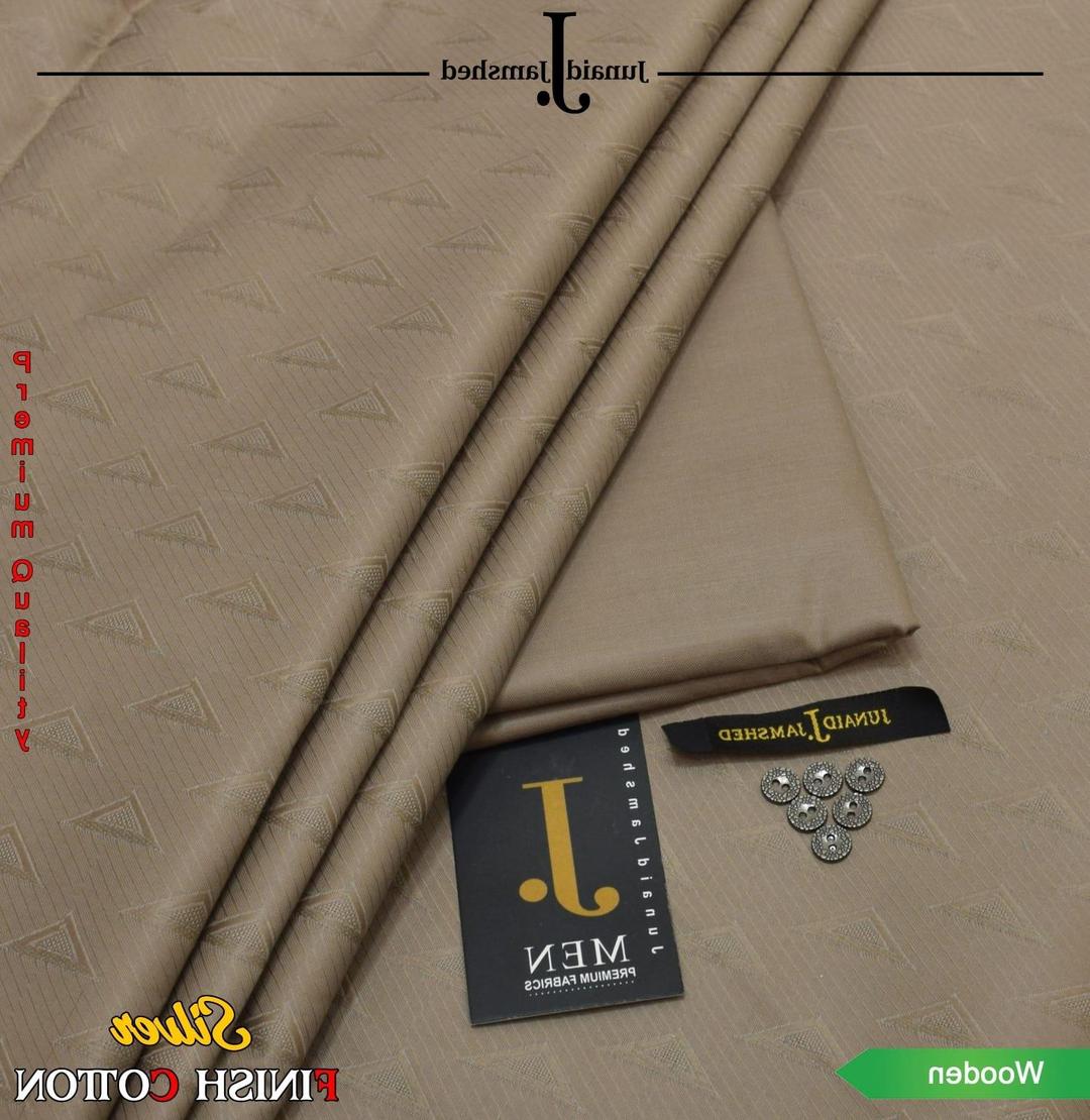 Men's  Textured Hard Cotton Suit with Silver Finish
