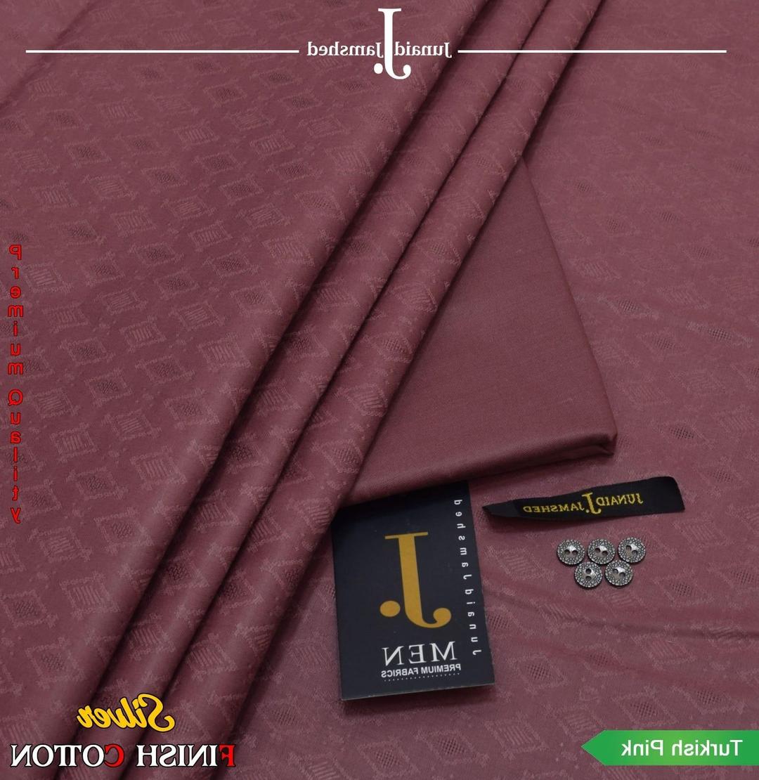 Men's  Textured Hard Cotton Suit with Silver Finish