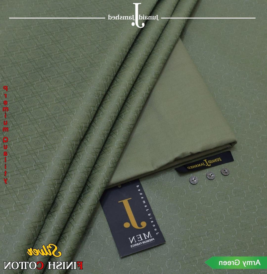 Men's  Textured Hard Cotton Suit with Silver Finish