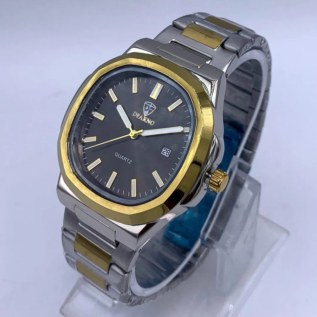 DEARNO Luxury  Dial Men's Watch -  Stainless Steel Chain