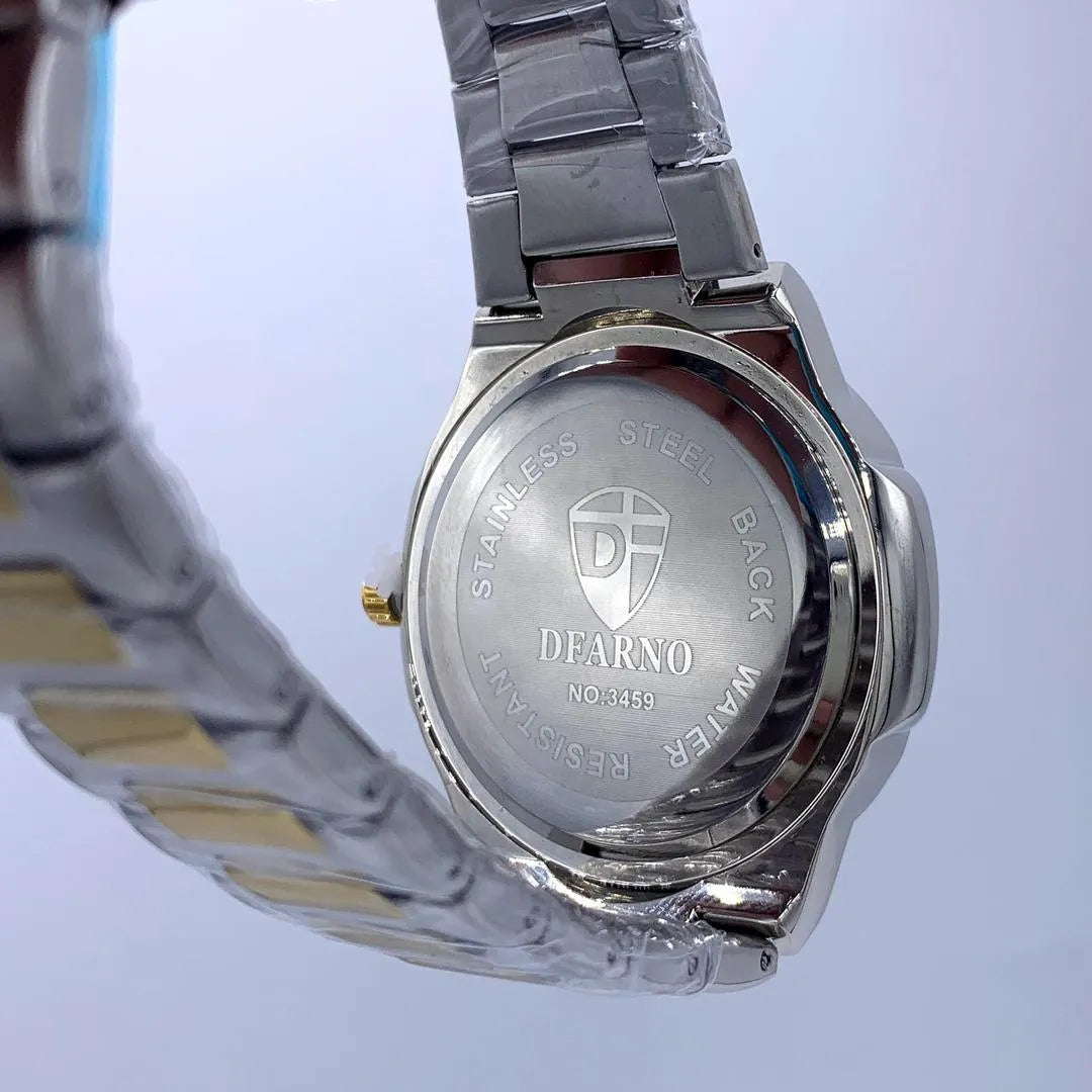 DEARNO Luxury  Dial Men's Watch -  Stainless Steel Chain