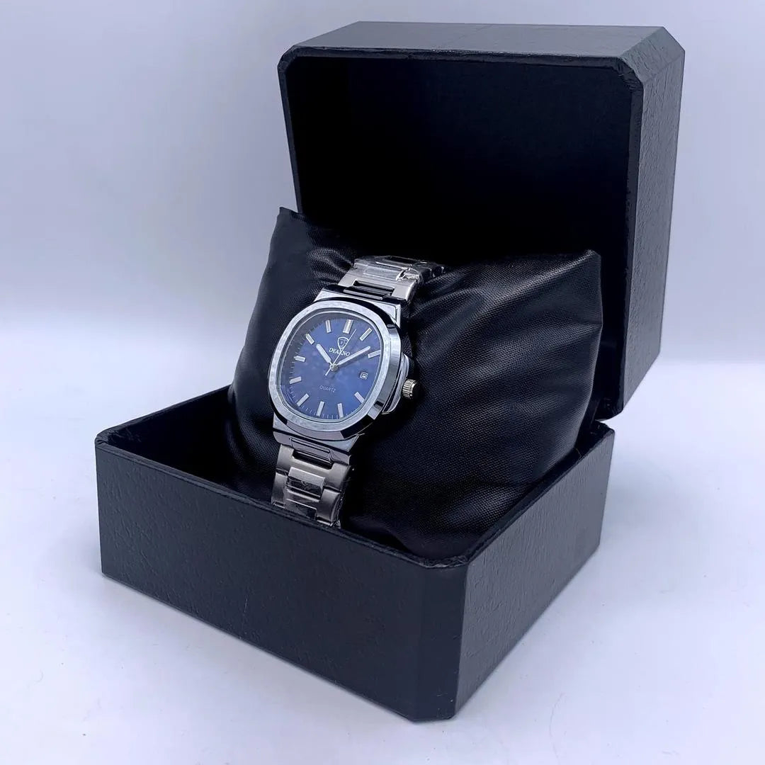 DEARNO Luxury  Dial Men's Watch -  Stainless Steel Chain